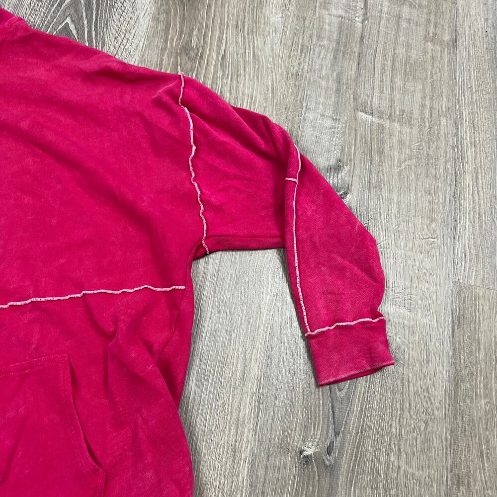 Wild Fable Women's Magenta Pink Seamed Hooded Sweatshirt - Size Medium - NWT - Picture 8 of 10